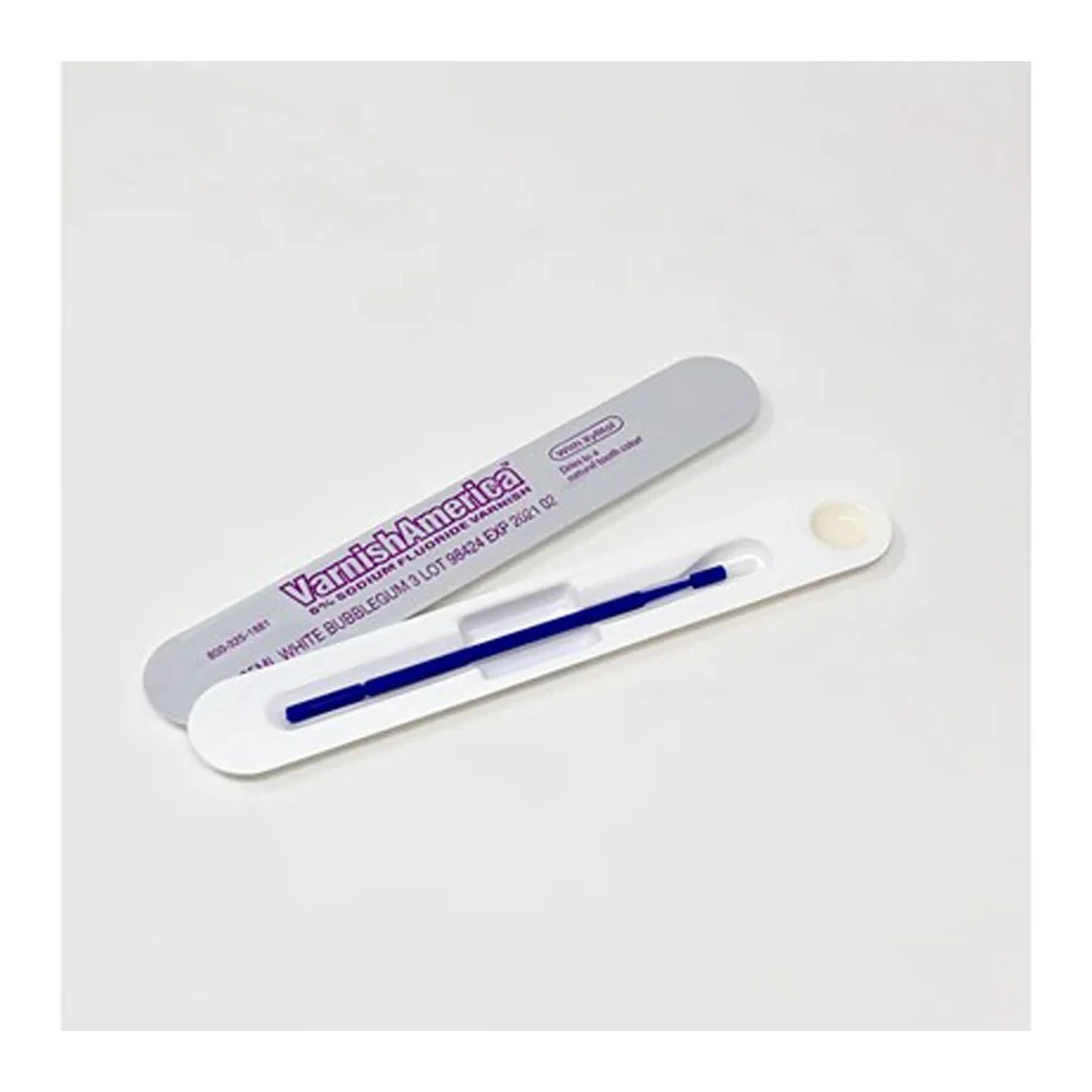 VarnishAmerica™ 5% Sodium Fluoride Varnish, White, Bubble Gum Flavor, 0.4 mL Unit Dose, 200/Box, 07-0120