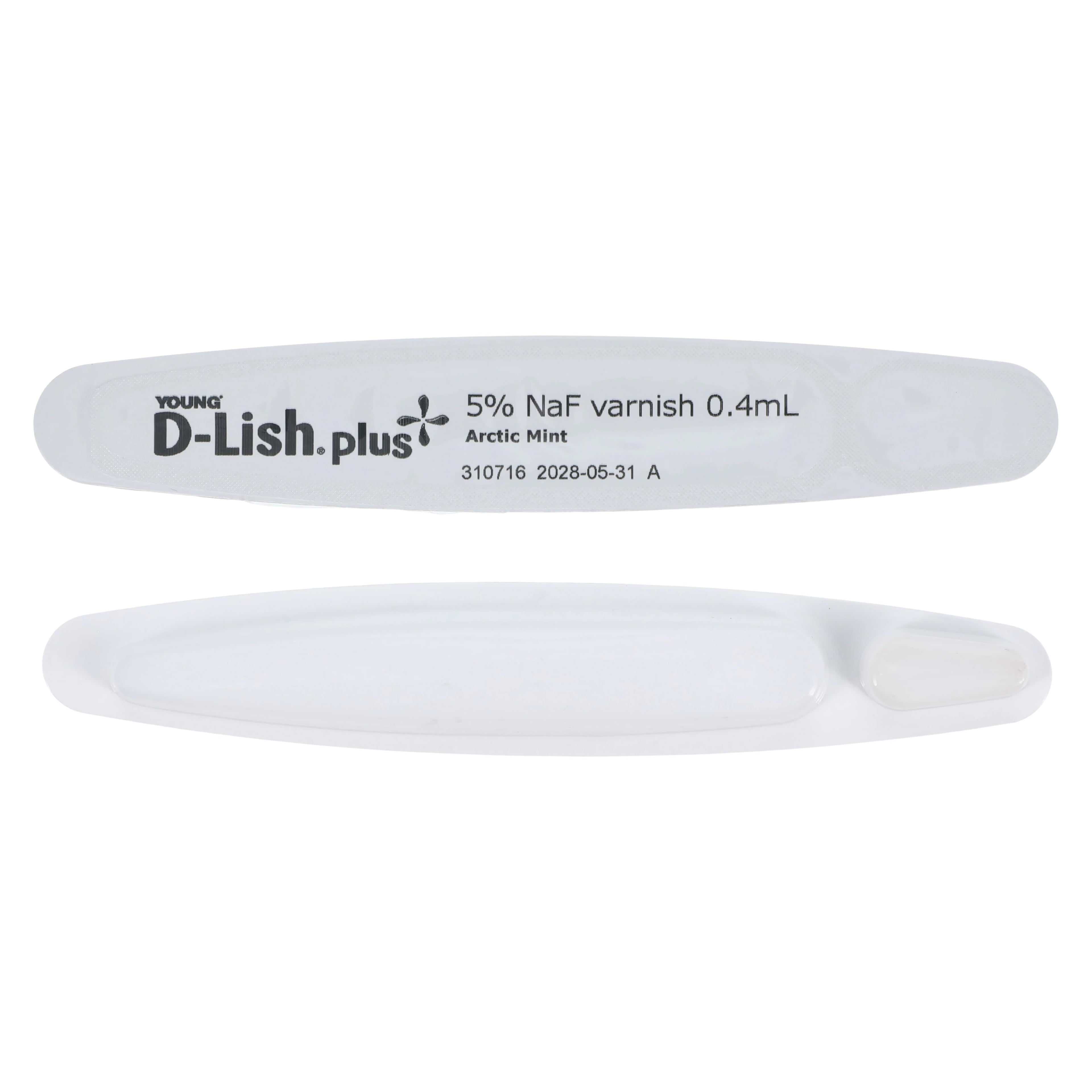 D-Lish Plus 5% Sodium Fluoride Varnish, Arctic Mint, 0.4 mL Unit Dose, 200/Box
