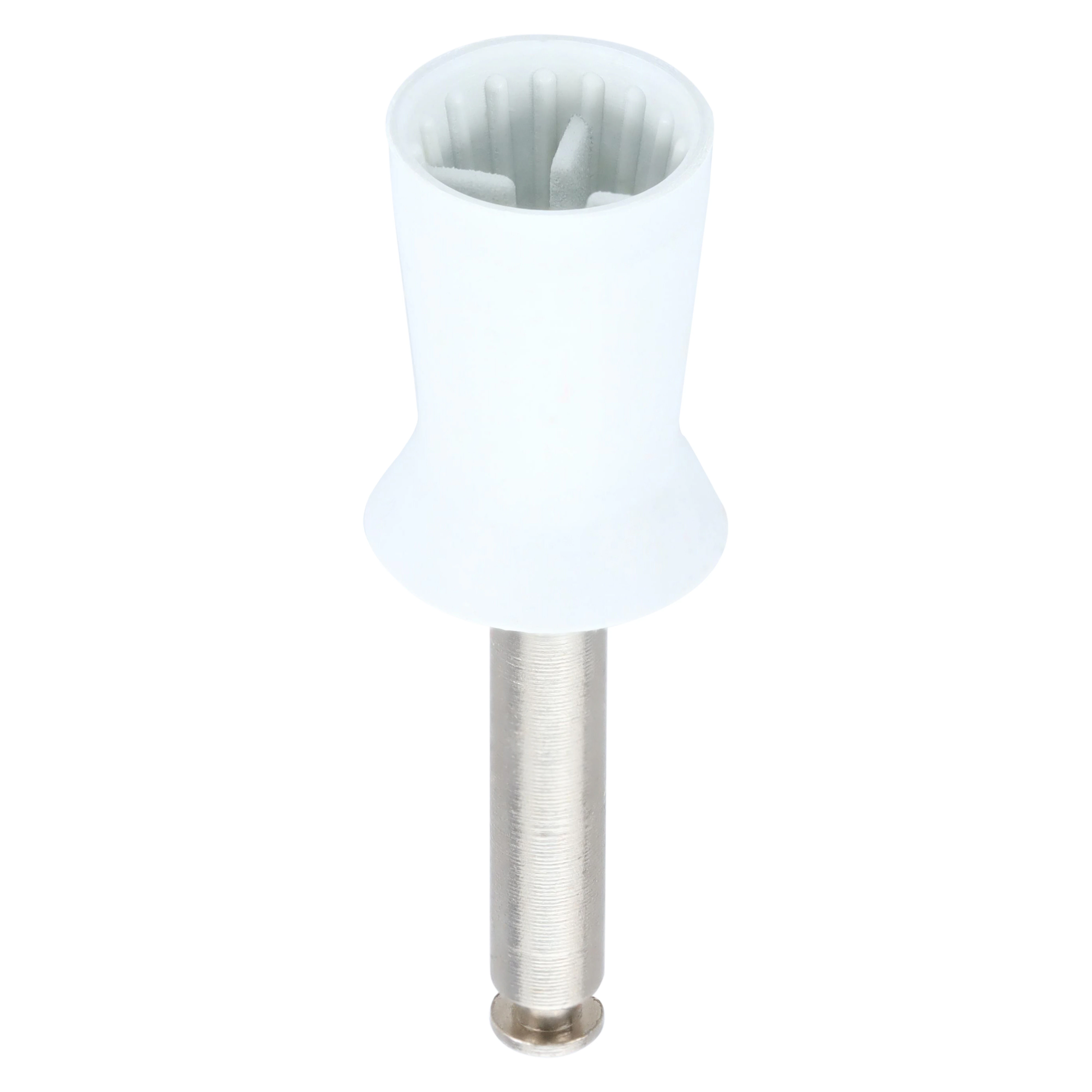 Young Dental Traditional Web™ Prophy Cup, Long, Metal Latch Type, Firm, White, 144/Pkg, 055601