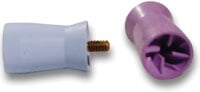Young Dental Turbo Plus™ LF Prophy Cups, Latex-Free, Screw Type, Long, Firm, Light Blue, Webbed, 720/Pkg