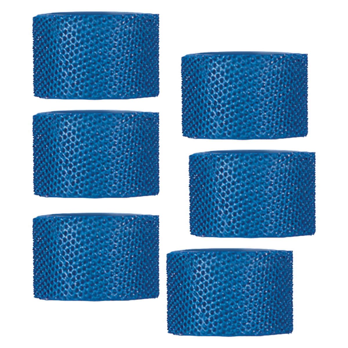 Foredom Typhoon Sanding Sleeve Set, Fine Grit, Blue, 6/Package