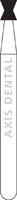 NTI FG Diamond Bur, Coarse, Amalgam Remover, Inverted Cone, #813-016, Friction Grip, 1.6 mm Diameter, 1.8 mm Length, 5/Pk, C813-016