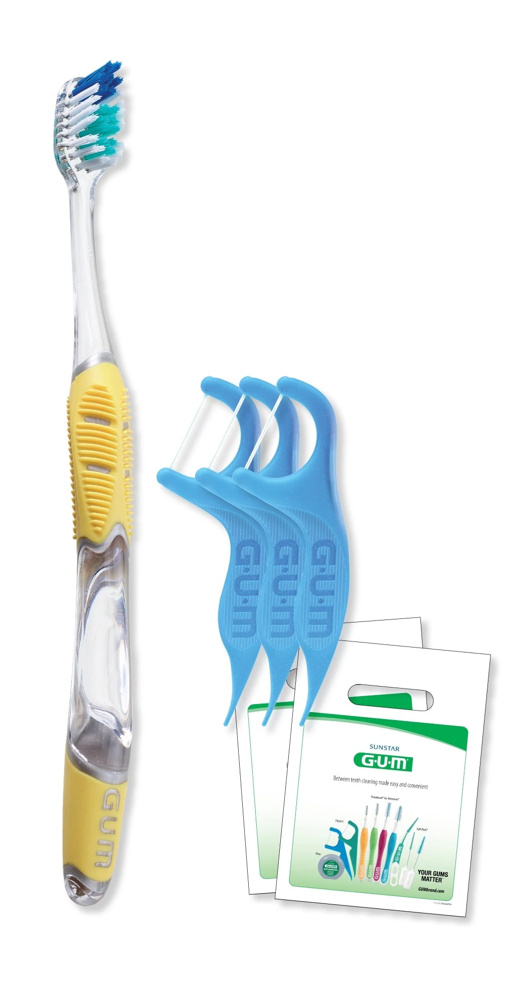 GUM Adult Technique Complete Care Patient Pack, 144 Packs/Box, KIT33P