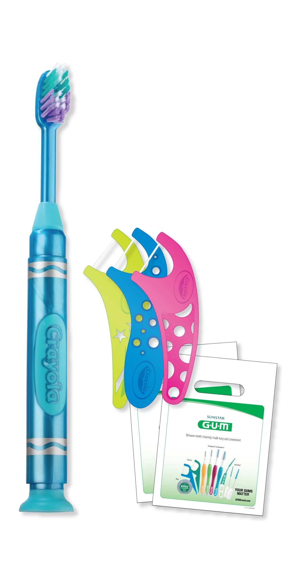 GUM Crayola Marker Kids Patient Pack, 144 Packs/Box, KIT35P