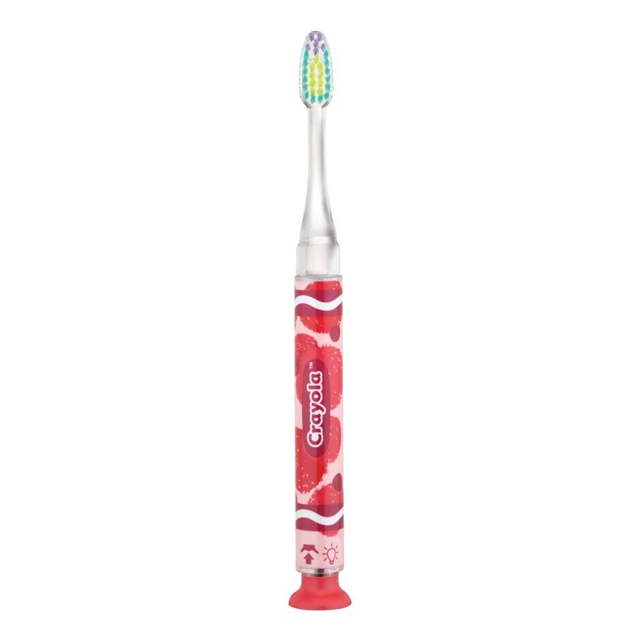 GUM Crayola Timer Light Toothbrush, Ultra Soft, Child/Junior, Assorted Colors, 12/Box, 202RL
