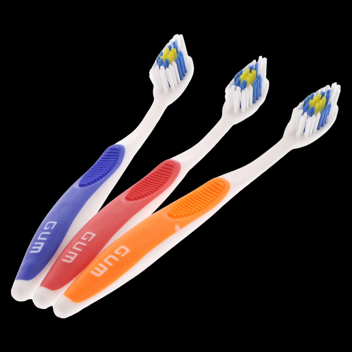 GUM Dome Trim Toothbrush, Adult, Soft, 35 Tuft, Full Size, 12/Box