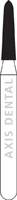 NTI FG Diamond Bur, Fine Grit, Curettage, Cone Bevel End, Friction Grip, 1.4 mm Diameter, 6.0 mm Length, 5/Pkg, #F877K-014