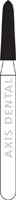 NTI Diamond Bur, FG, Fine Grit, Curettage, Cone Bevel End, 1.6 mm Diameter, 6.0 mm Length, Red Ring, 5/Pkg, #F877K-016