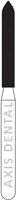 NTI Diamond Bur FG Fine Beveled Cylinder #879-014, 1.4mm Diameter, 10.0mm Length, Red Ring, 5/Pkg, F879-014