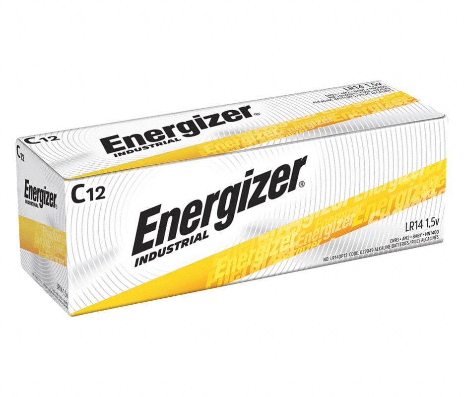 Eveready Alkaline C Batteries, 12/Pack