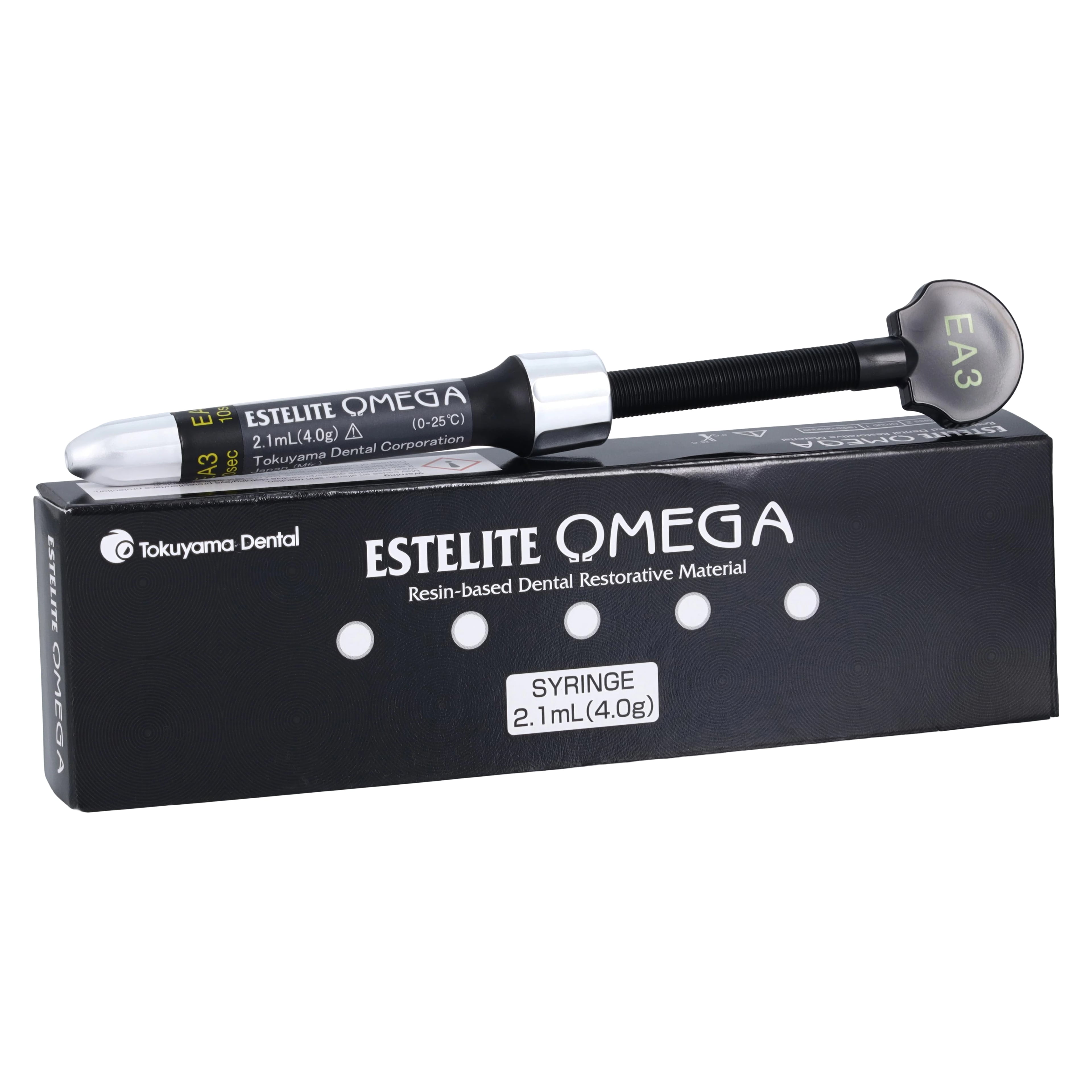 Tokuyama Estelite Omega Polychromatic Light-Cure Universal Composite, Shade EA3 Enamel, 4 g Syringe Refill, 1/Pk, 10723