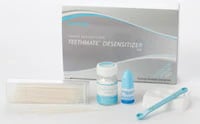 Teethmate Desensitizer Set, Powder 6g & Liquid 4.8ml, Complete Kit with Mixing Dish, Measuring Spoon & 50 Applicator Brushes, 1210KA