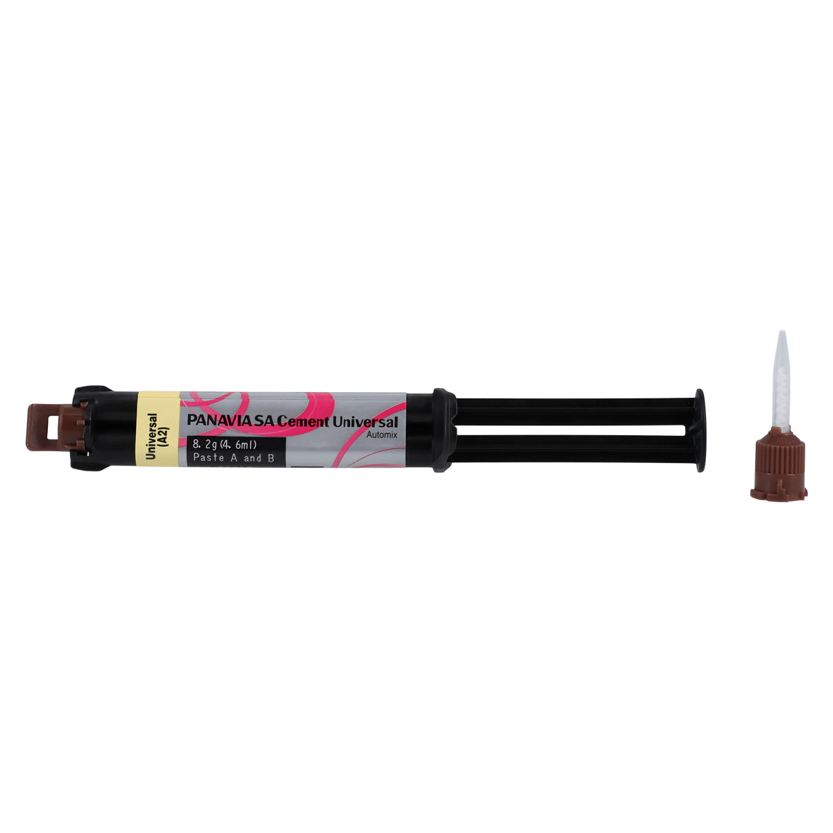 Panavia SA Cement Universal Automix Refill, Universal (A2), 4.6 mL (8.2 g) Syringe with 20 Mixing Tips, 4212KA
