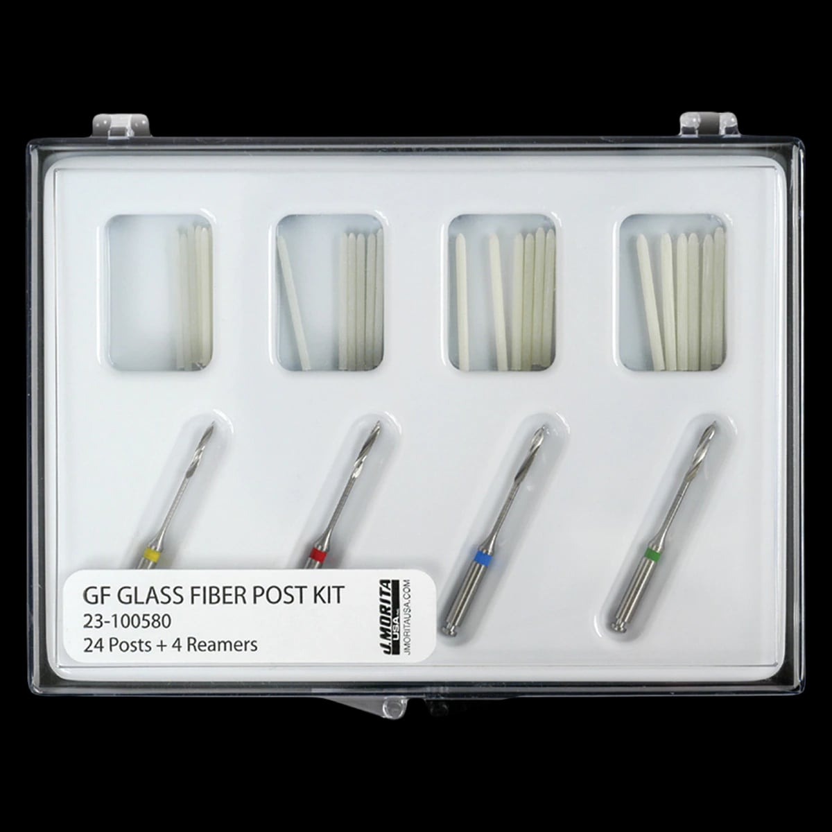 J. Morita GF Glass Fiber Post Refill, Size L2 (Ø1.25), 6/Pk, 23-100582