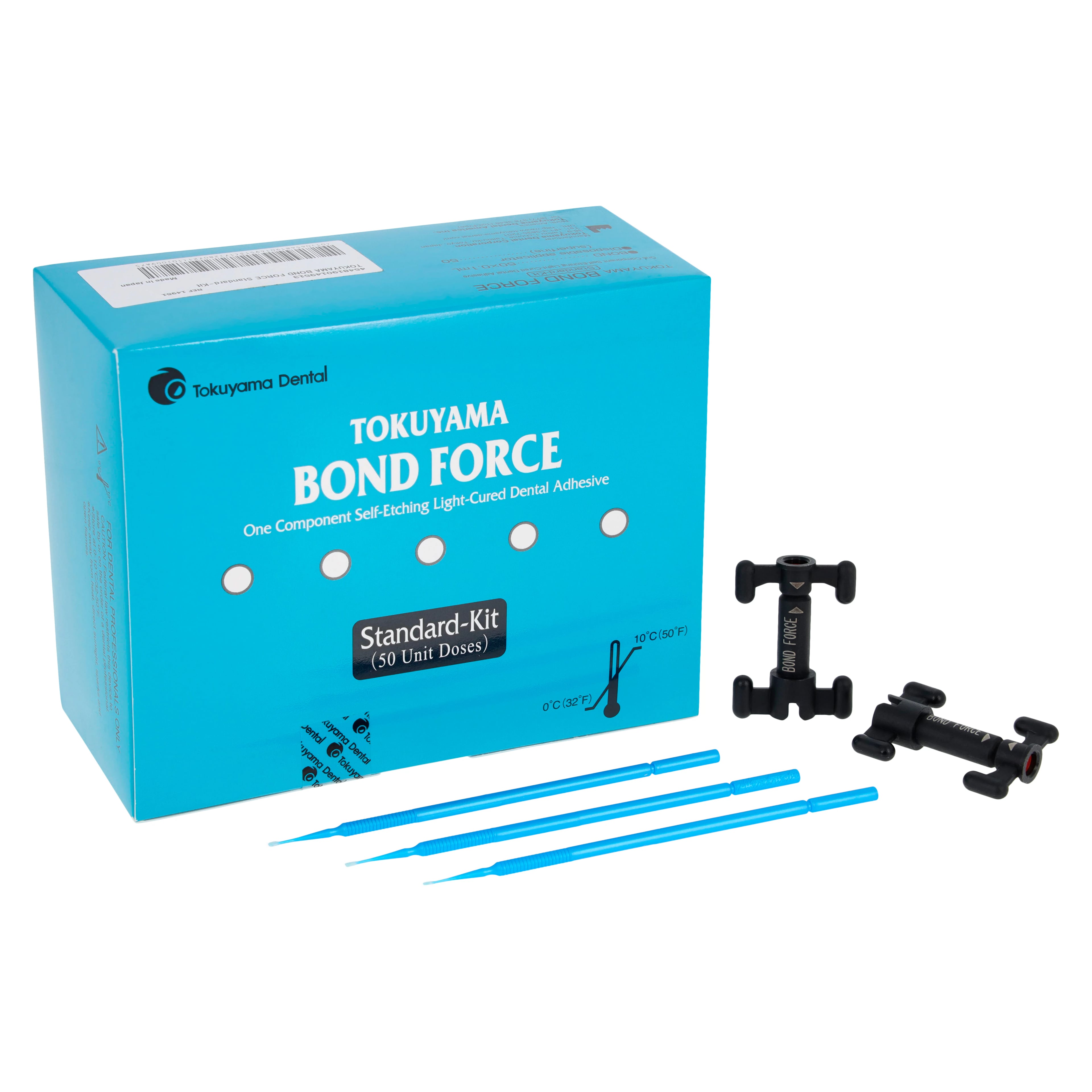 Tokuyama Bond Force Unit Dose Standard Kit, 50 x 0.1 mL Unit Doses with 50 Disposable Applicators, Ref 14951