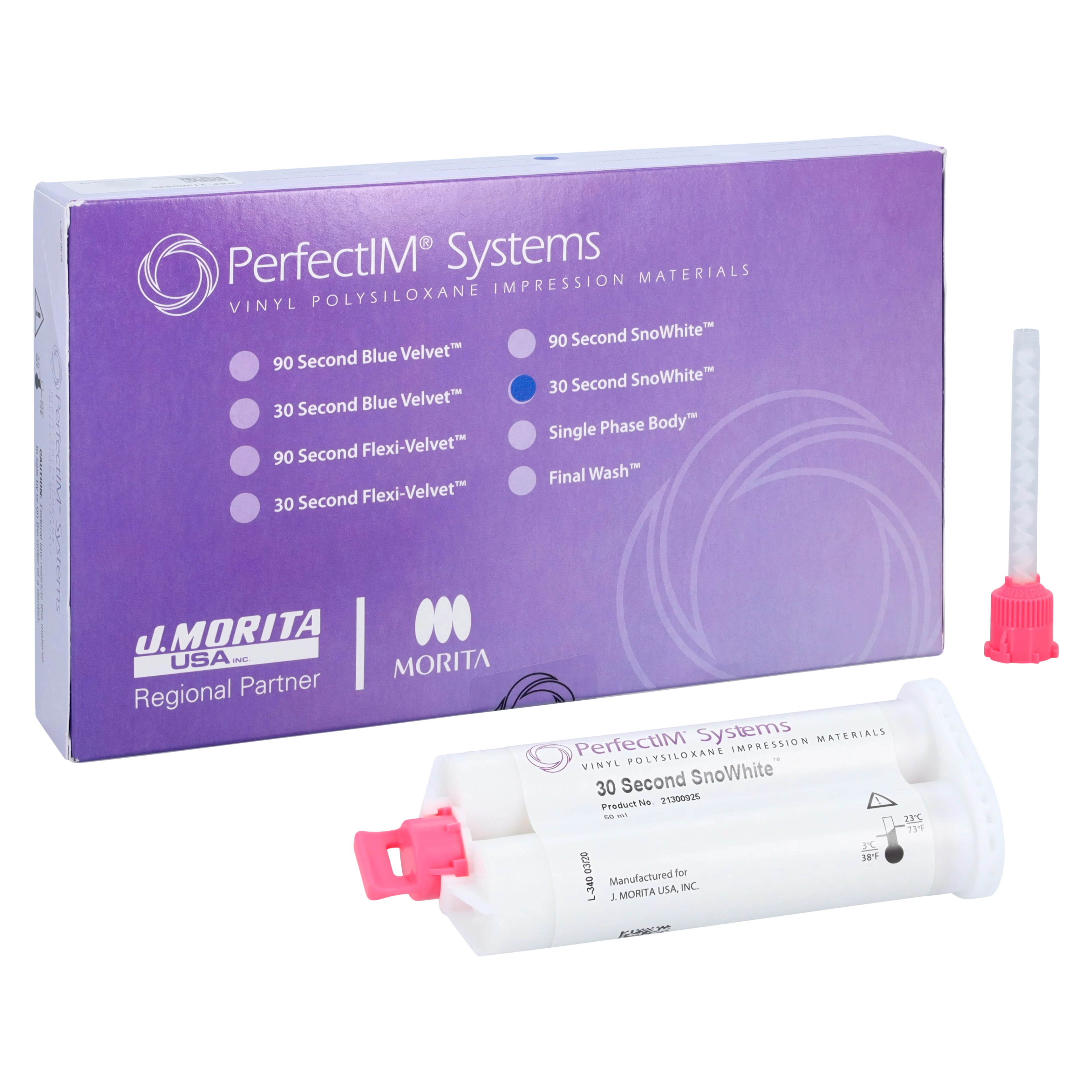SnoWhite 30 Sec Impression Mat, PerfectIM Vinylpolysiloxane, 50 mL Refill