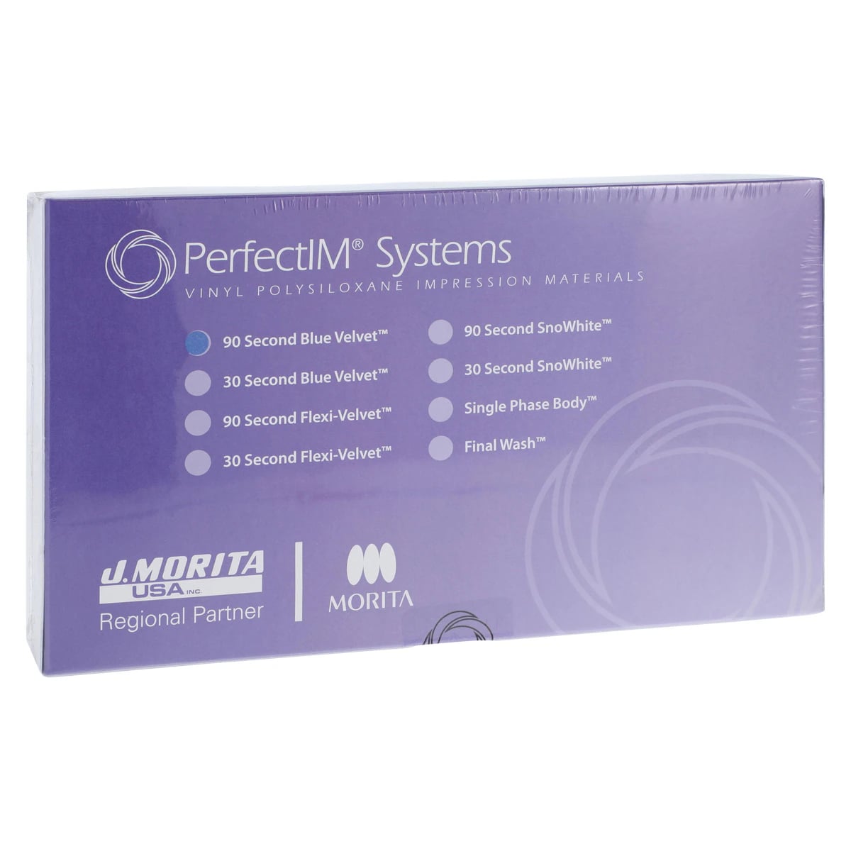 PerfectIM VPS Impression Material, 90 Second Set, Blue Velvet, 50 mL Cartridge Kit, 3/Pk, 21-300550