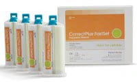 Correct Plus Fast-Set Auto Mix Putty, Vinyl Polysiloxane Impression Material, 50 mL Cartridges, 32/Pk, Q36AA