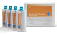 Correct Plus Fast Set Vinyl Polysiloxane Impression Material, Universal Body, 50 ml Cartridges, 4/Pack, Q36B