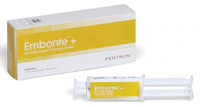 Embonte+ Zinc Oxide Eugenol Temporary Dental Cement, Dual Barrel Syringe, 20 g, 27200DX