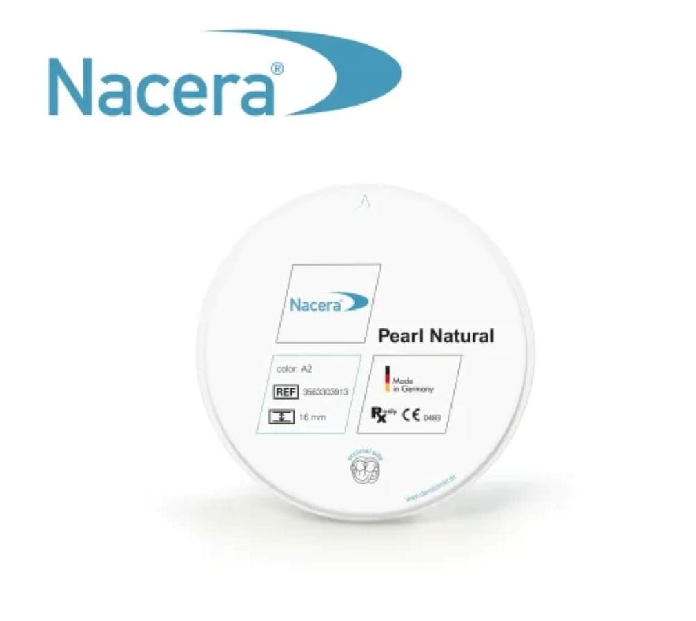 Nacera Pearl Natural Zirconia Disc D4, 98.5x16mm, Each