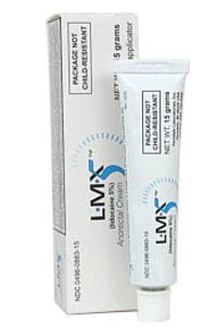 LMX5 Lidocaine Cream 5%, Anorectal Topical, 15g Tube