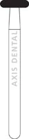 NTI Diamond Bur FG Fine Donut #909-040 (F909-040), 2.0 mm Head Length, 4.0 mm Diameter, Red Ring, 5/Pkg
