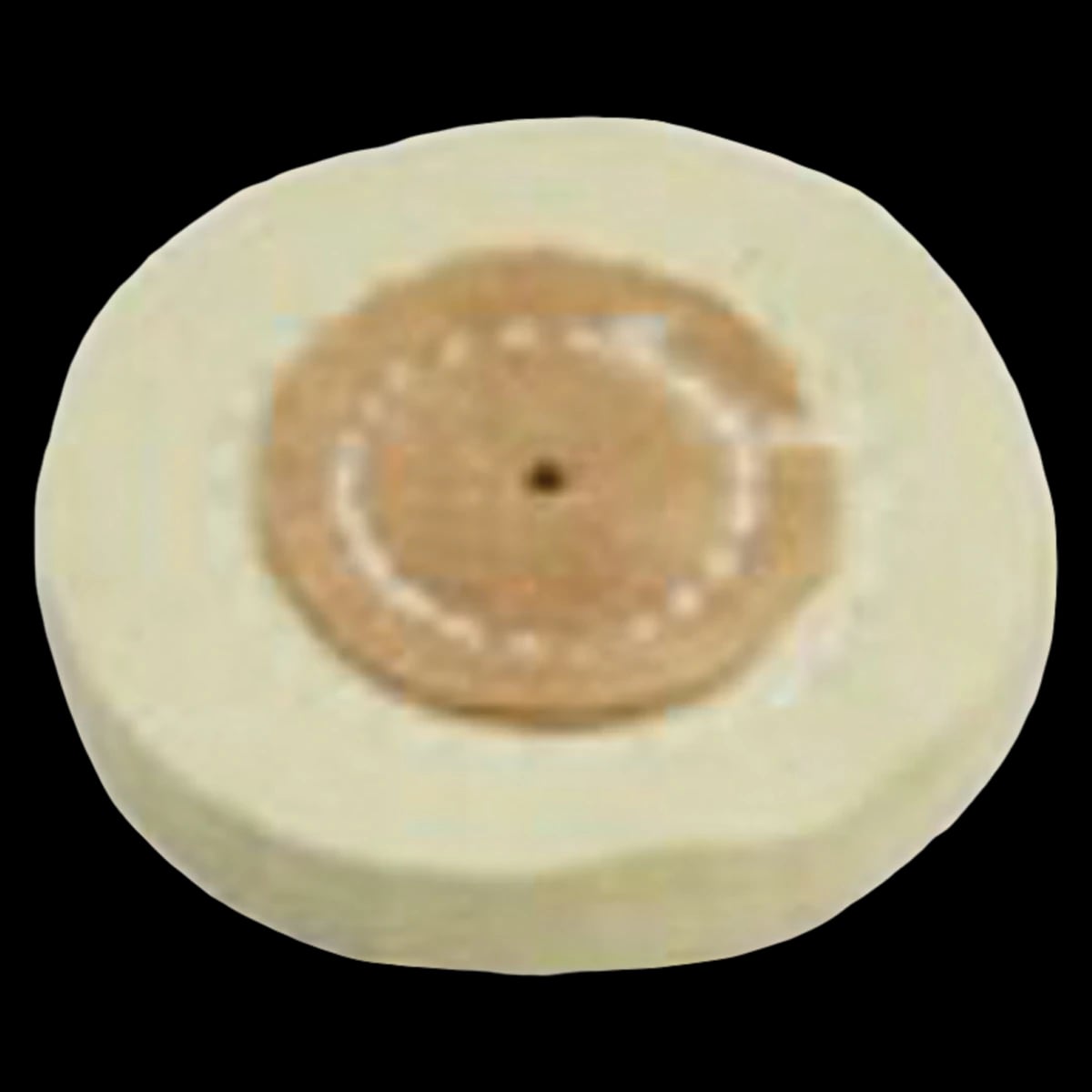 Grobet Chamois Buff, 2" x 12 Ply, for High-Gloss Gold Finishing