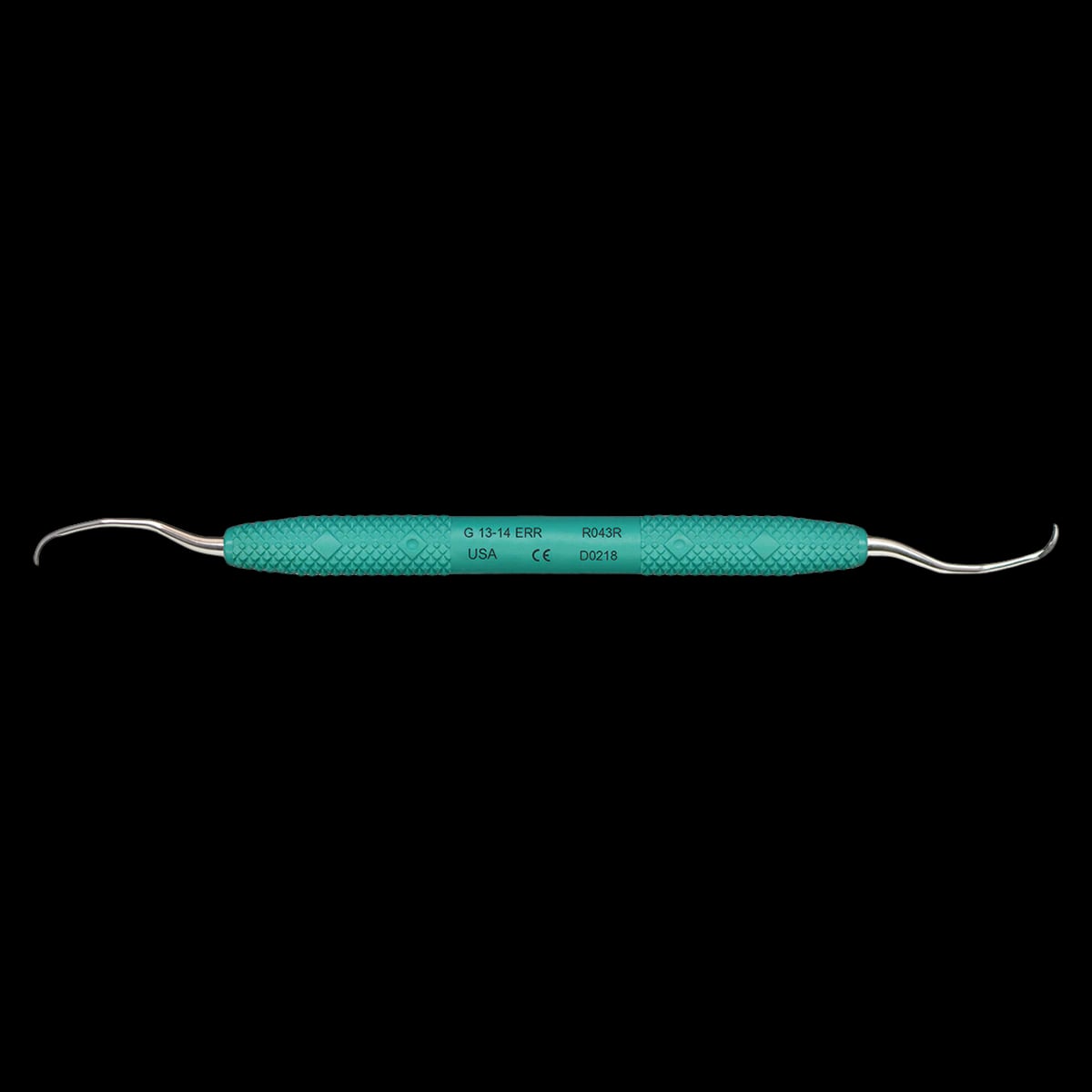 PDT Cruise Gracey 13-14 Extended Reach Rigid Curette, Caribbean Green Handle, R043R