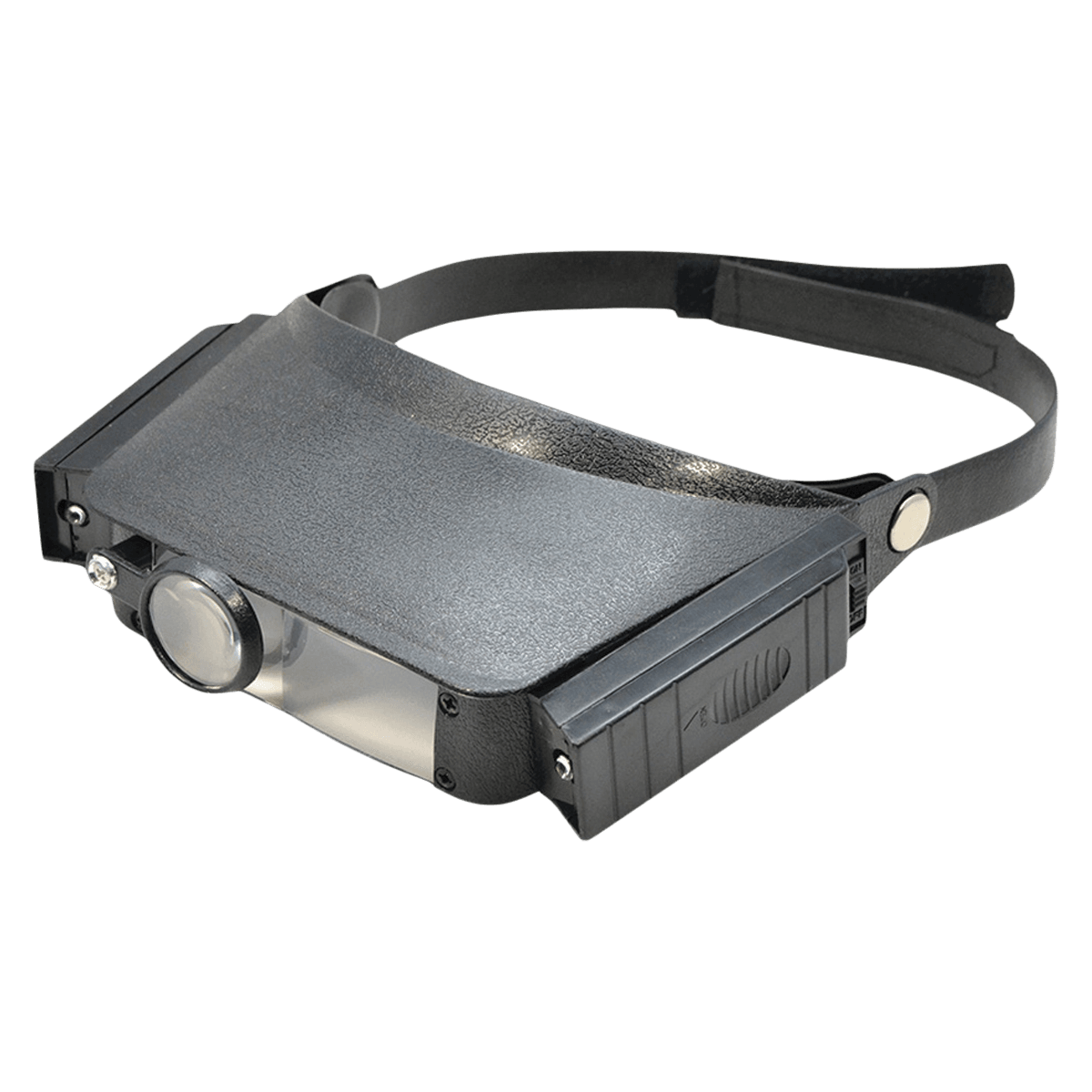 Grobet Headband Magnifier with Light, 1.75X to 4.75X, 10" to 3" Working Distance