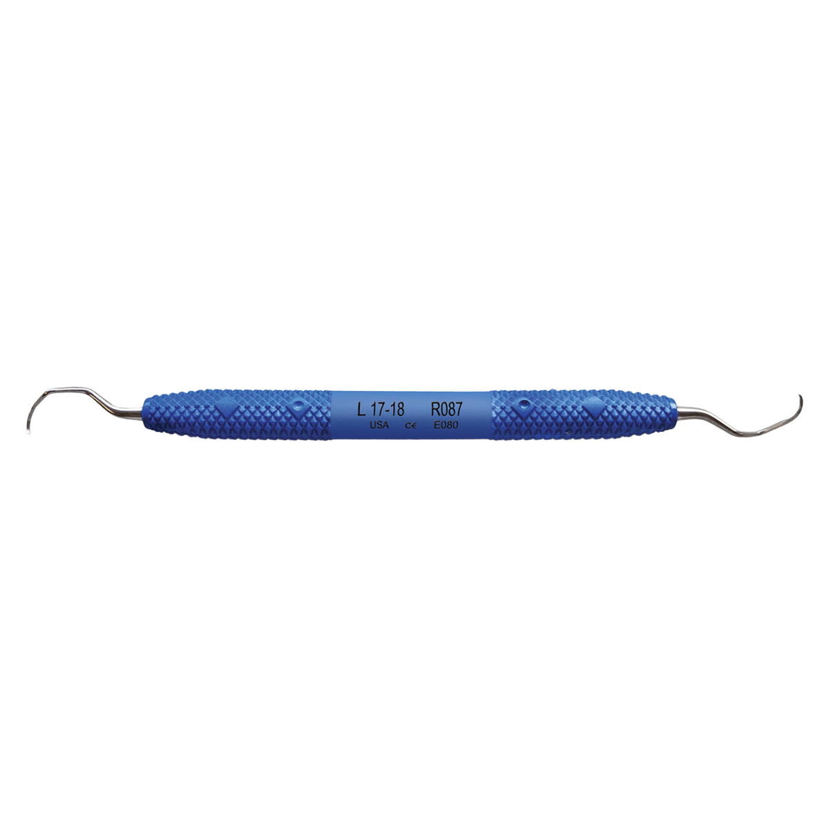 PDT Cruise Langer 17/18 Universal Curette, Double-Ended, Blue Resin Handle, R087