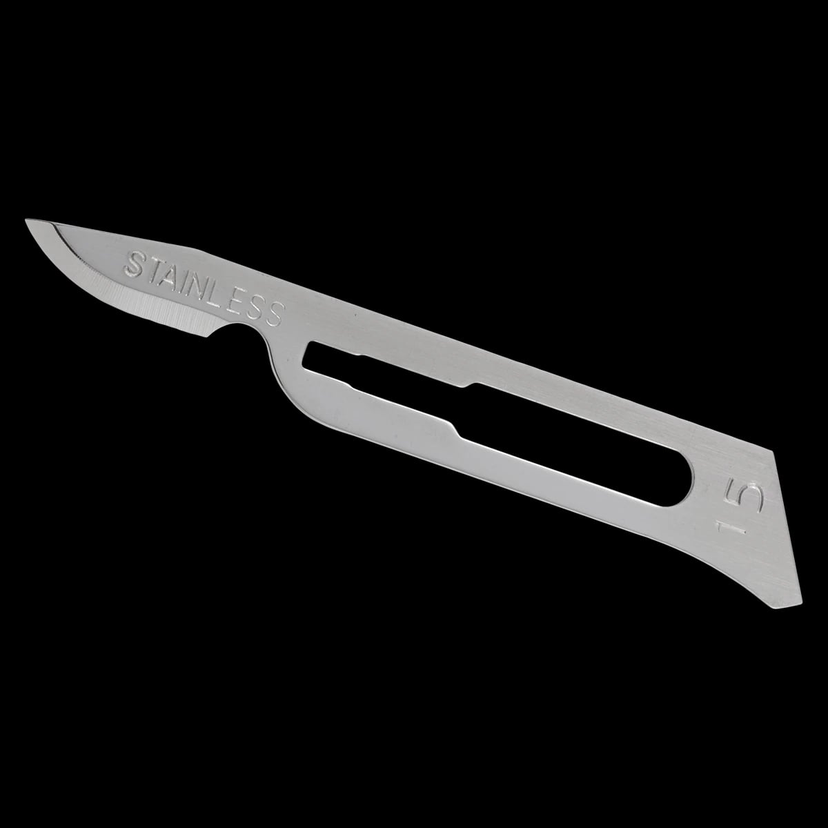 GLASSVAN® #15C Sterile Stainless Steel Surgical Scalpel Blade, 100/Box, 3001T-15C