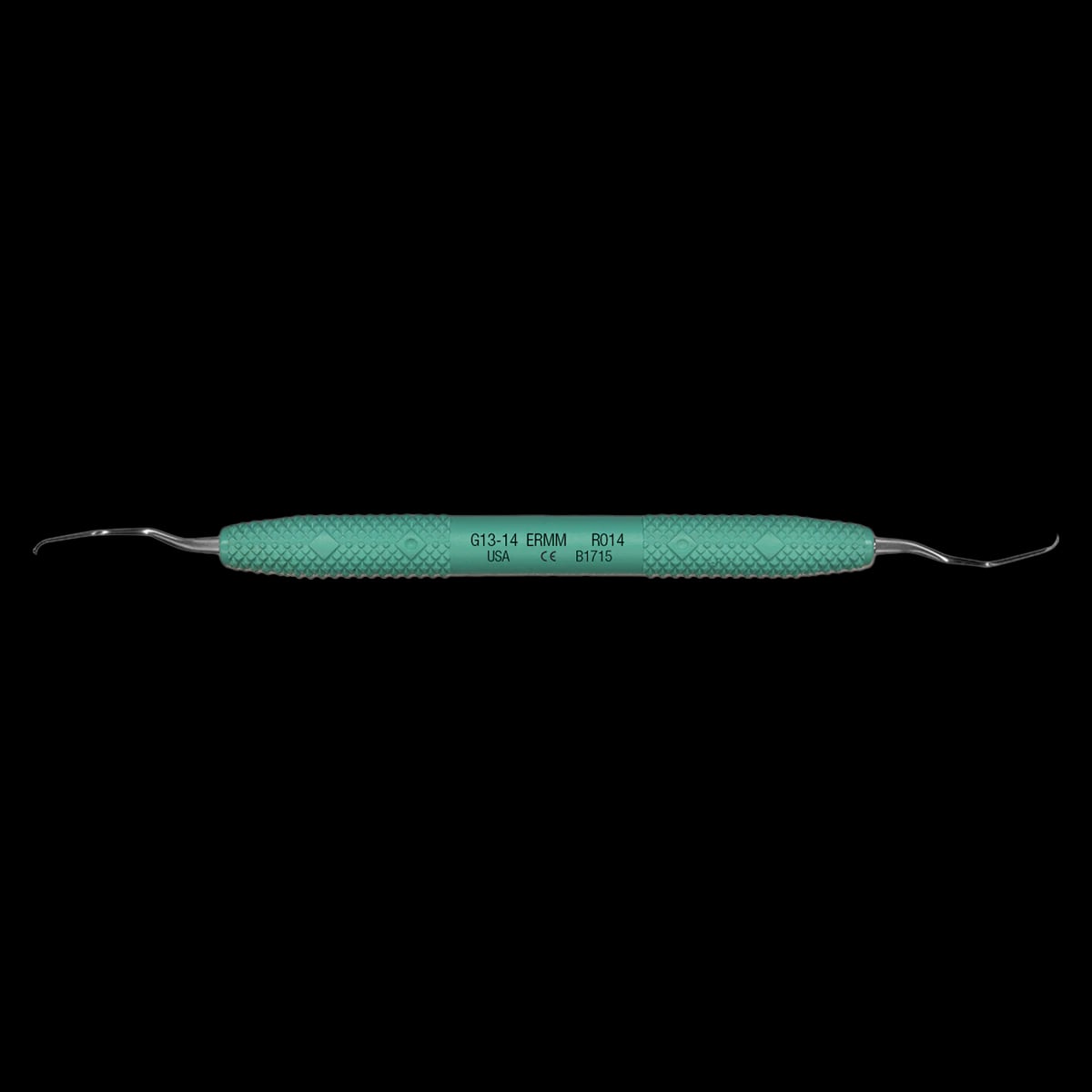Amazing Gracey 13-14 Extended Reach Micro Mini Curette with Green Handle, R014