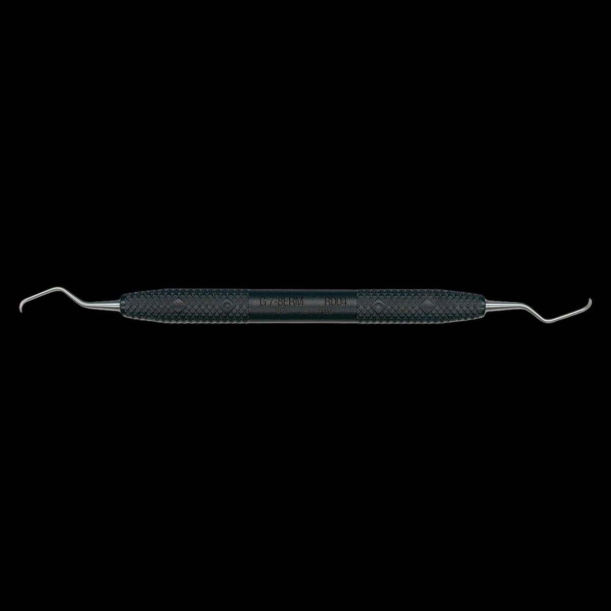 PDT Cruise Amazing Gracey 7/8 Extended Reach Mini Curette, Double End, Black Resin Handle, R004