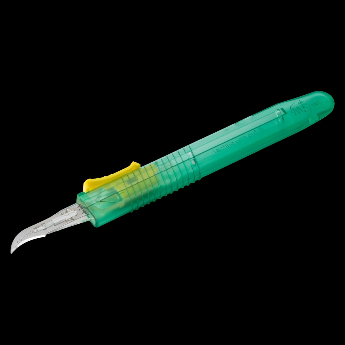 Myco Medical Technocut Plus Disposable Retractable Safety Scalpel, #12 Blade, Sterile, 10/Box, 6008TR-12