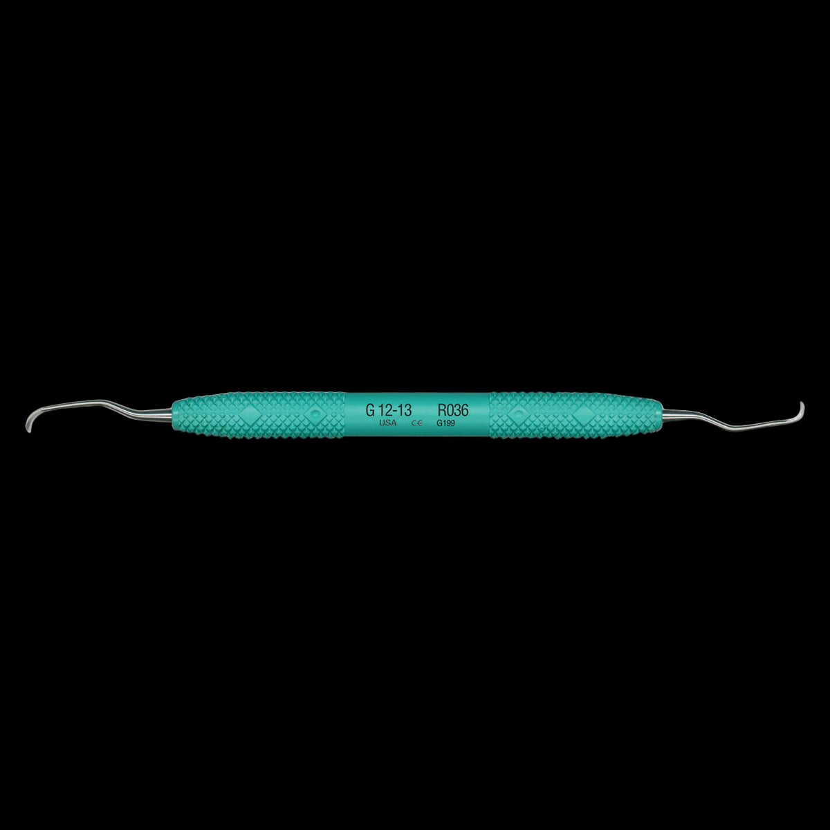 PDT Cruise Gracey 12/13 Curette, Double-Ended, Caribbean Green Resin Handle, 1/Pk, R036