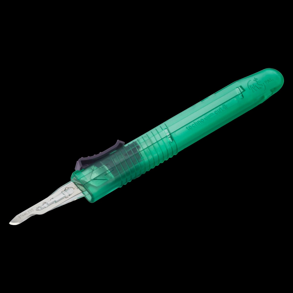 Myco Medical Technocut Plus #15 Disposable Safety Scalpel, Sterile, Retractable, 10/Box, 6008TR-15