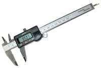Grobet Digital Boley Gauge, Stainless Steel, 0-6 Inches (0-150 mm), with Carrying Case