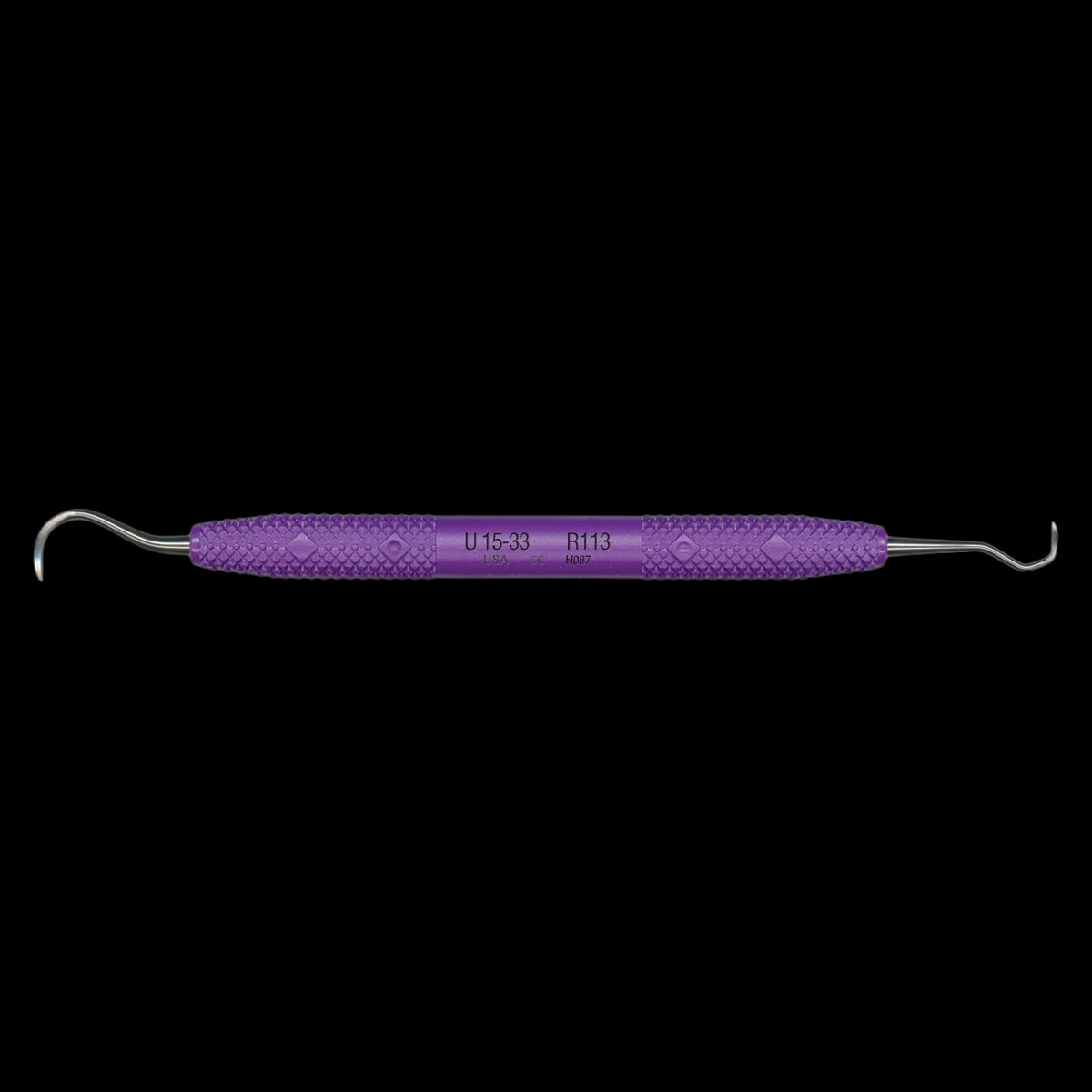PDT Cruise Line U15/33 Double-Ended Sickle/Jacquette Scaler, Purple Solid Resin Handle, R113