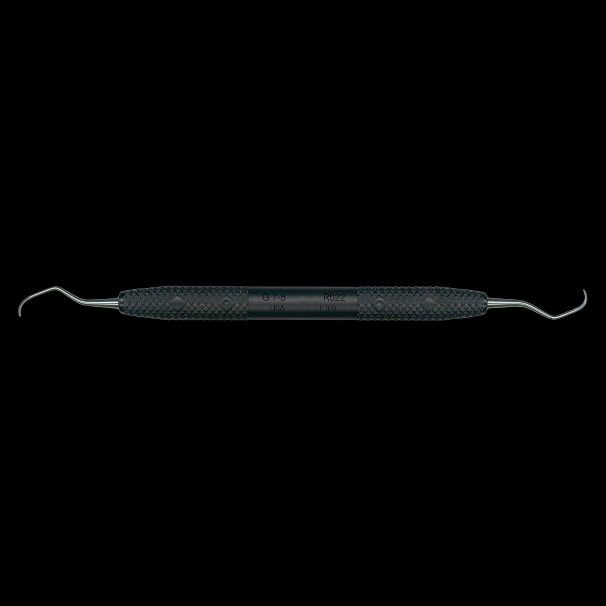 Amazing Gracey Curette Double End 7/8, Resin Handle, Black, Each