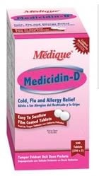 Medique Medicidin-D Allergy Tablets, 325/2/5mg, Unit Dose Packet, 2400/Case