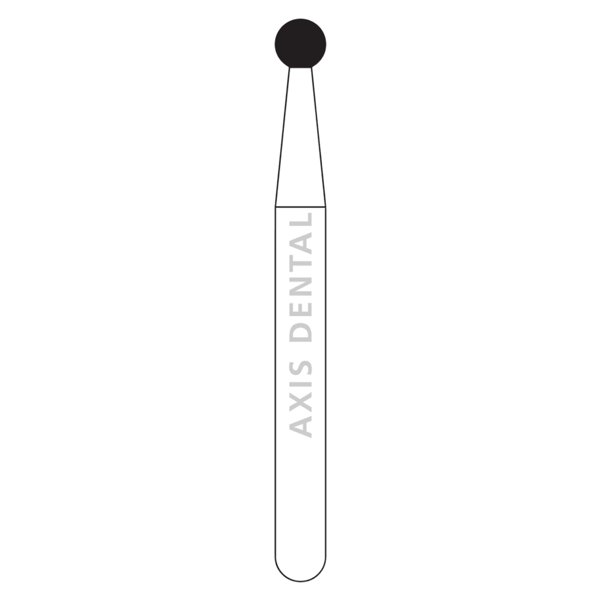 NTI Diamond Bur HP Medium Grit Round #801-016 (1.6 mm), M801-016HP