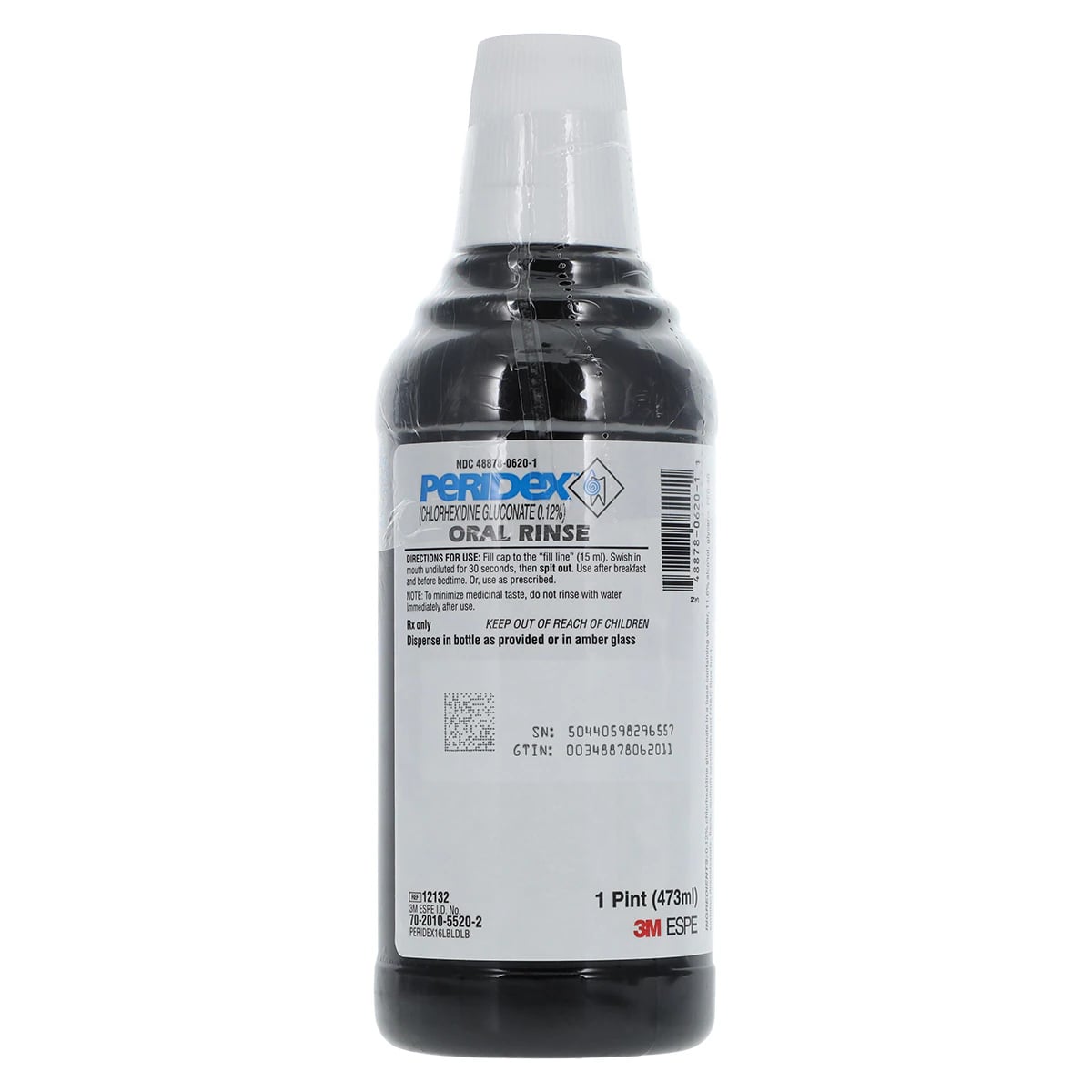 3M™ Peridex™ Chlorhexidine Gluconate 0.12% Oral Rinse, 16 oz Bottle, Mint, 1/Bx, 12132
