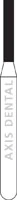 NTI Diamond Bur, FG, Medium Grit, Flat End Cylinder, 1.0 mm Diameter, 6.0 mm Length, 5/Pkg, M836-010