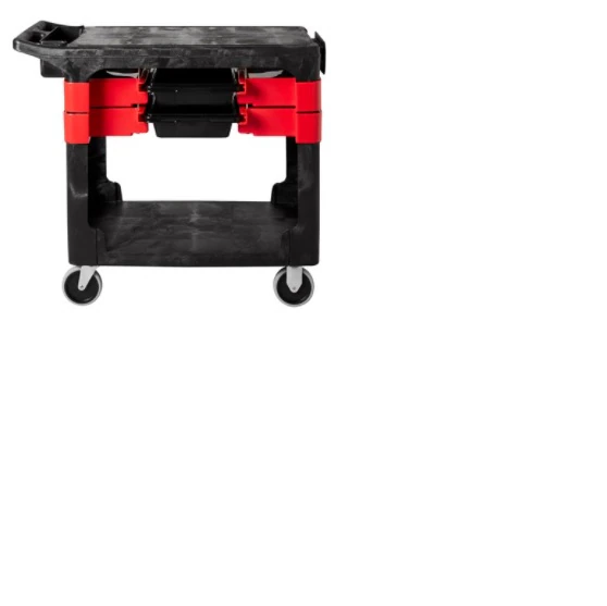 Rubbermaid Deluxe Utility Basket Cart with 5" Casters, 17.25" x 38.25" x 19.5"