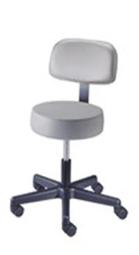 Brewer Value Plus Exam Stool with Back, 250 lb Capacity