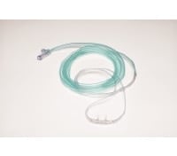 SunMed Cannula Nasal Female Luer-Lok, CO2/O2 Adult, Divided, Clear, 7' CO2 Tubing/2' O2 Pigtail, Non-Sterile, Reusable, Latex-Free, 25/Case