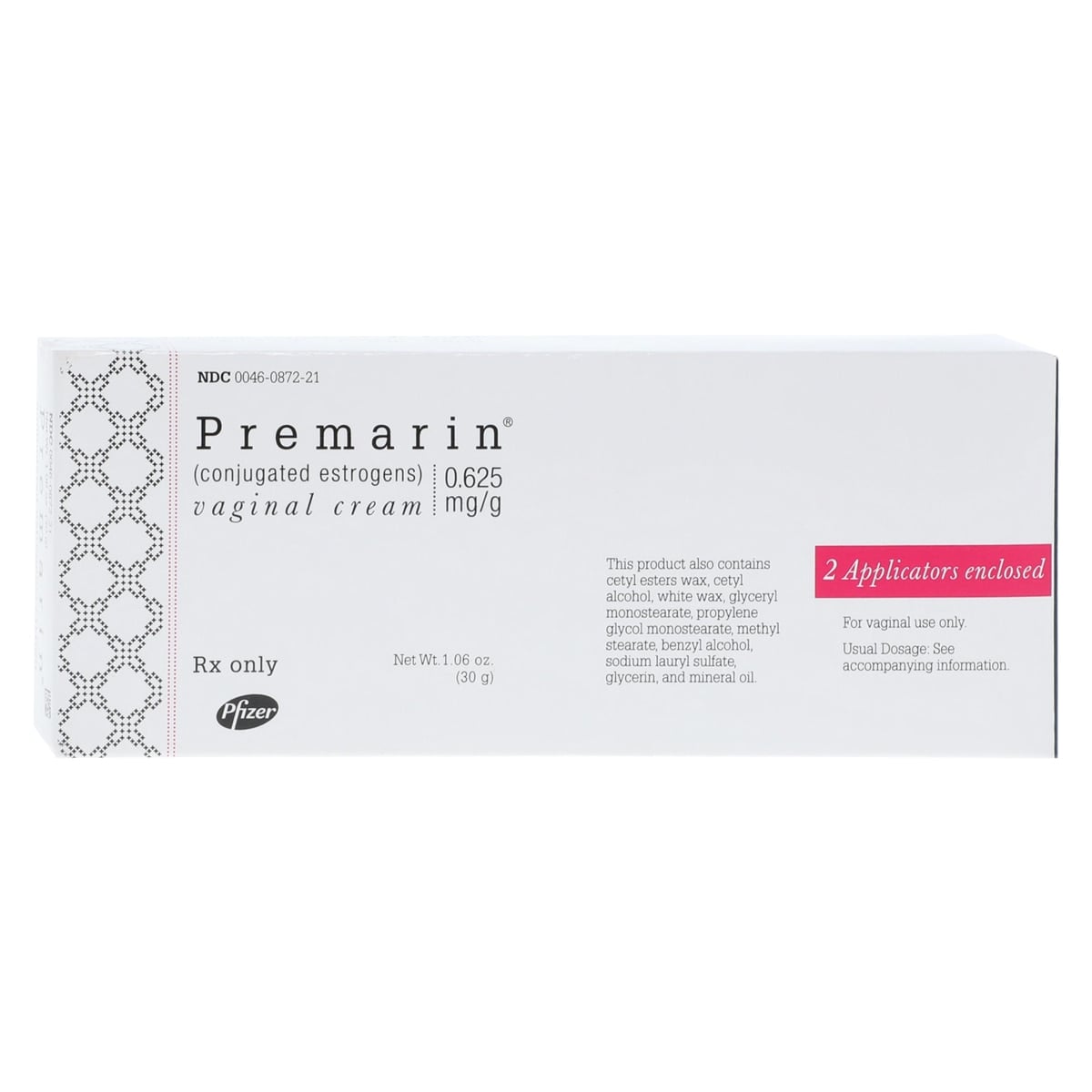 Premarin Vaginal Cream 0.625mg with Applicator, 1 oz Tube