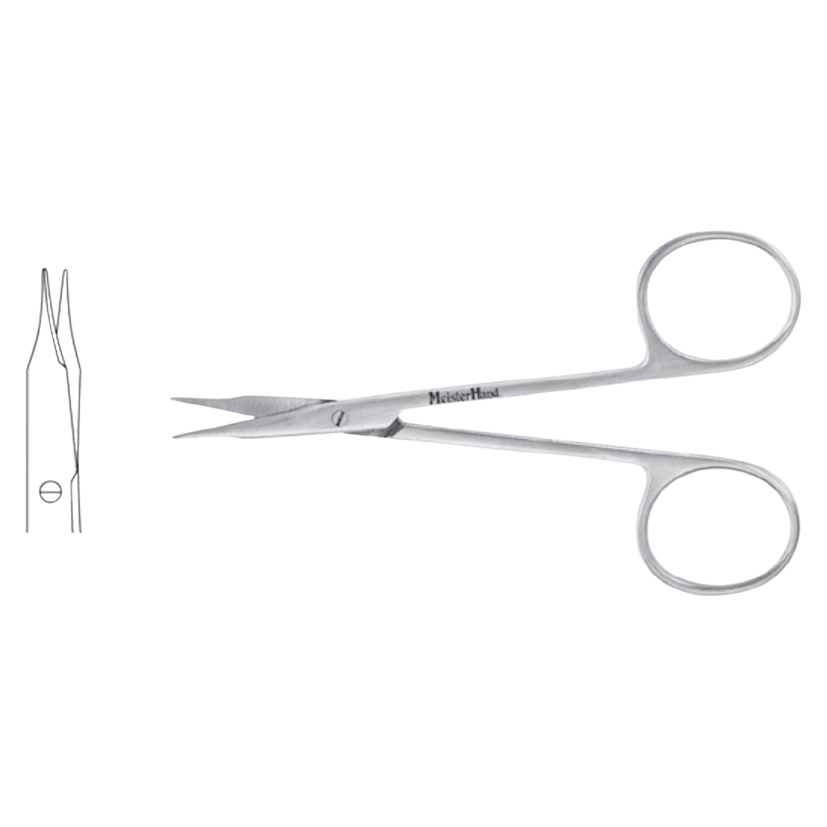 Meister-Hand Stevens Tenotomy Scissors, Straight, 4-1/8" (10.5 cm), Stainless Steel, Each