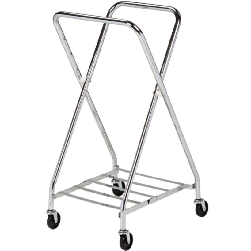 Clinton Industries Laundry Hamper, Square Chrome Plated Steel, 37 x 19-3/4 x 42"